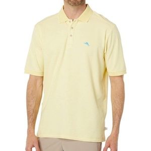 Men’s Yellow Tommy Bahama IslandZone Supima Polo Shirt Size M